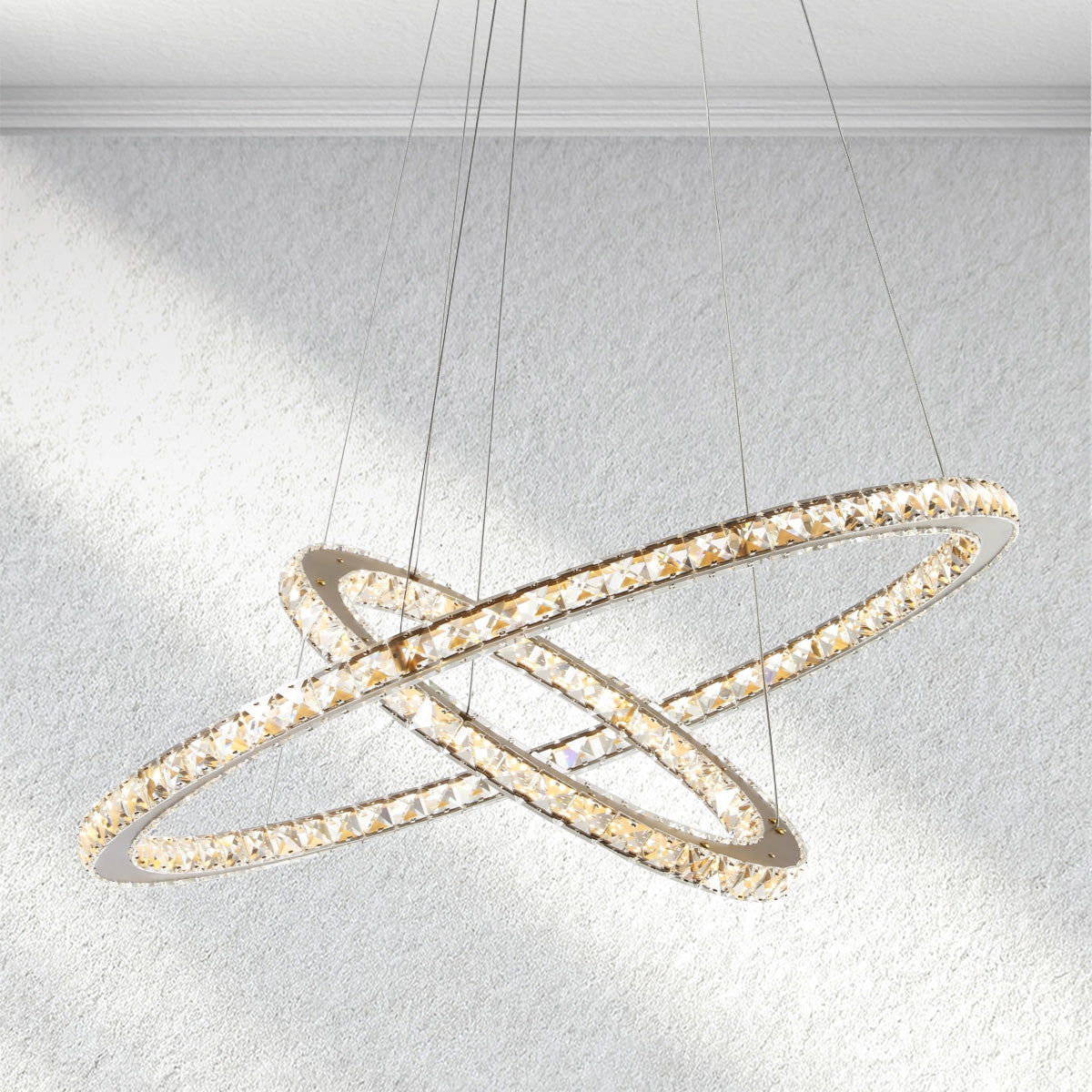furnlume Lumevia 2-Round Chandelier