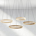 furnlume Alabaster StoneGlow Round Chandelier
