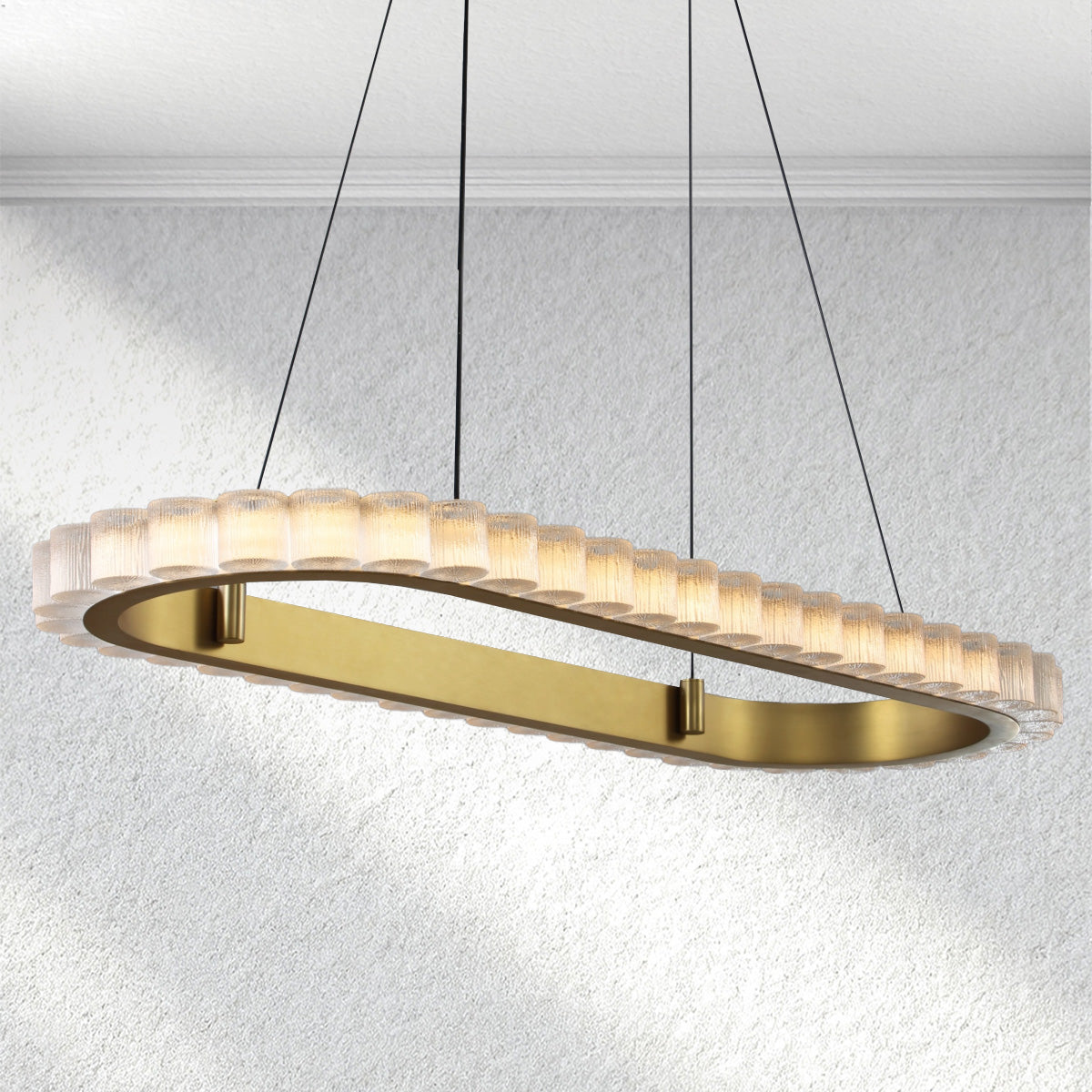 furnlume Celestia Rectangular Chandelier