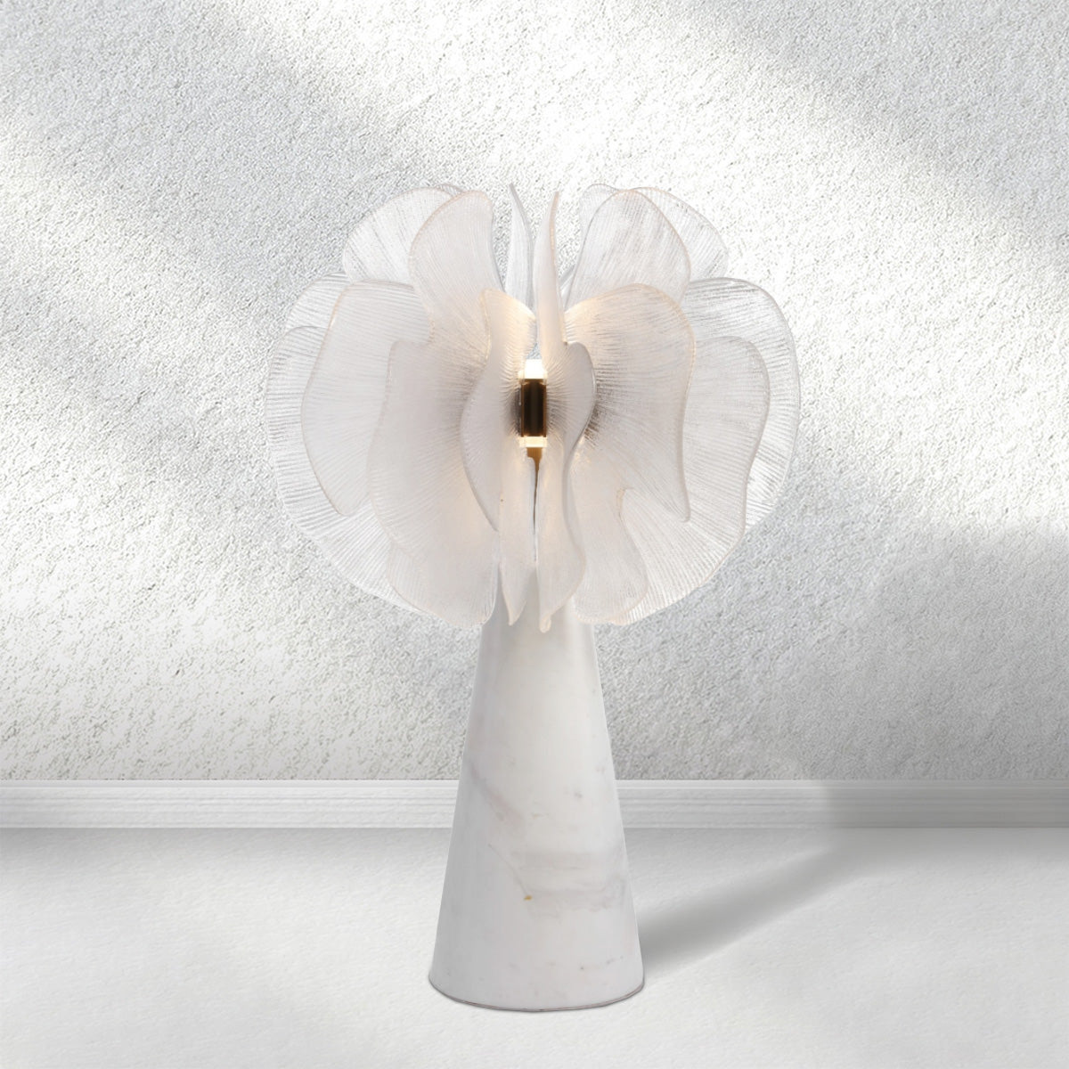 furnlume Jellyfish Alabaster Floor Lamps