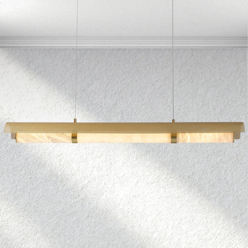 Furnlume Mirage Alabaster Linear Chandelier