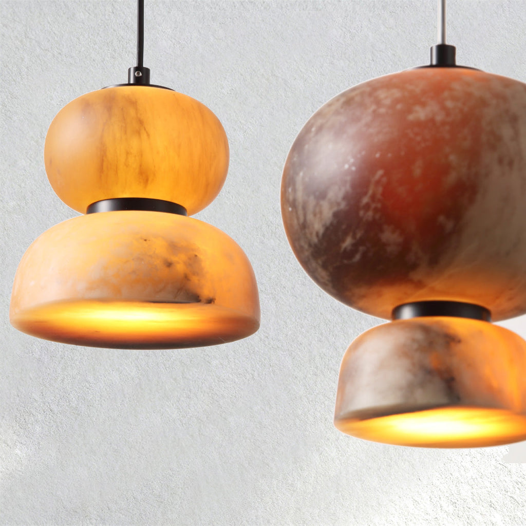 Furnlume Eterna Alabaster Pendant – Large Circle