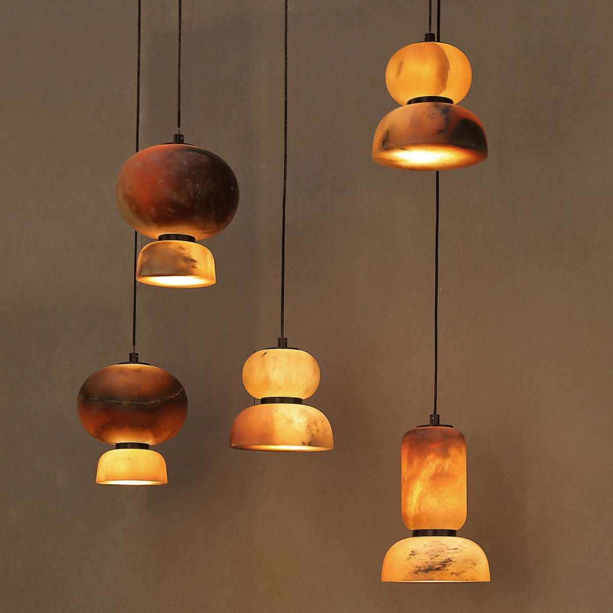 Furnlume Eterna Vertical Alabaster Pendant