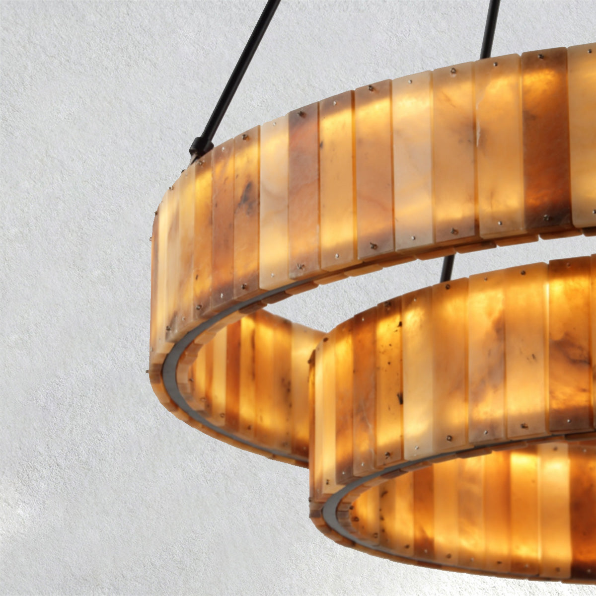 Furnlume Eterna Alabaster Round Chandelier