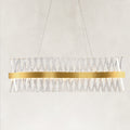 Prisma Crystal Rectangular Chandelier 40"W
