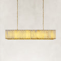 Solara Alabaster Rectangular Chandelier 55"