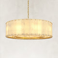 Solara Alabaster Round Chandelier 32"